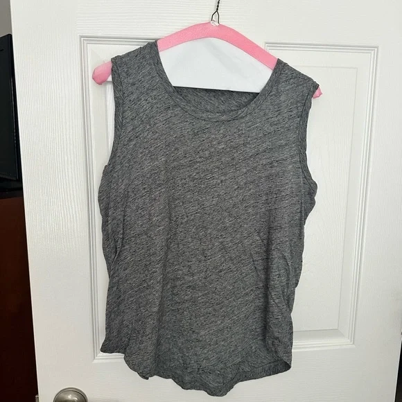 Madewell whisper cotton grey muscle tee /med/ - Picture 4 of 7